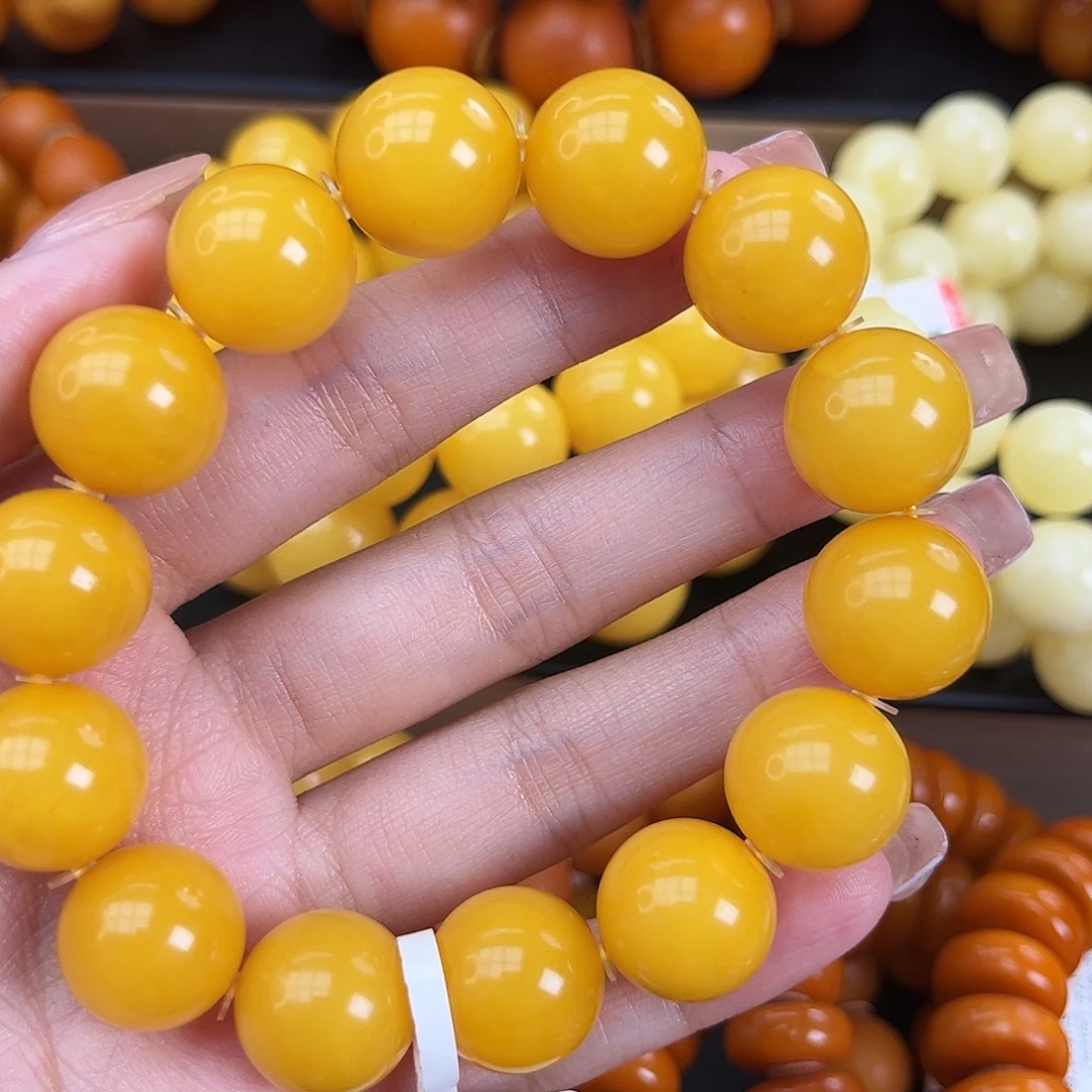 未镶嵌琥珀手链蜜蜡