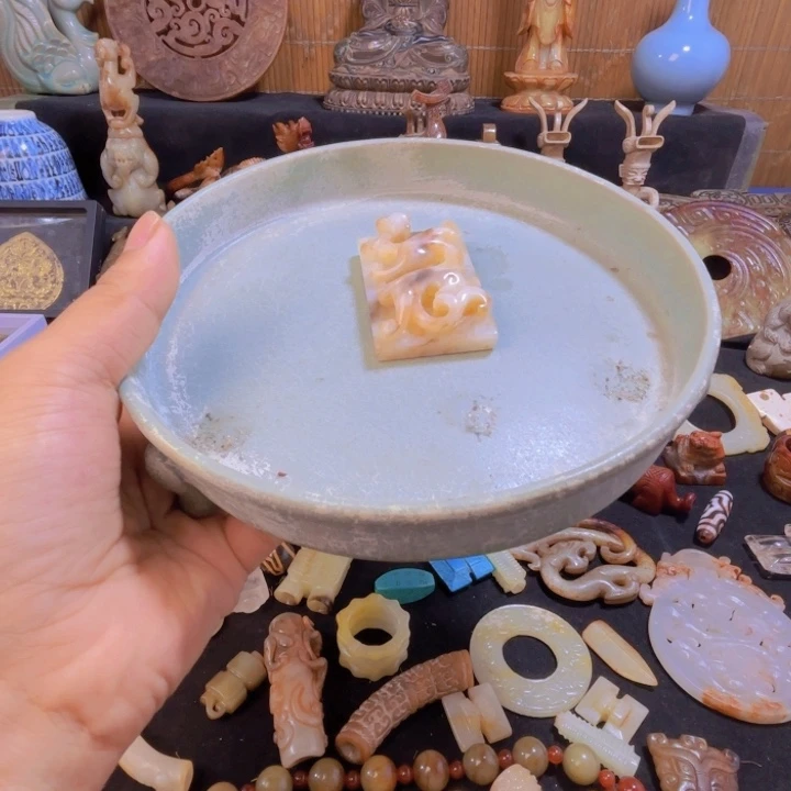 清***然摆件瓷玉111111111