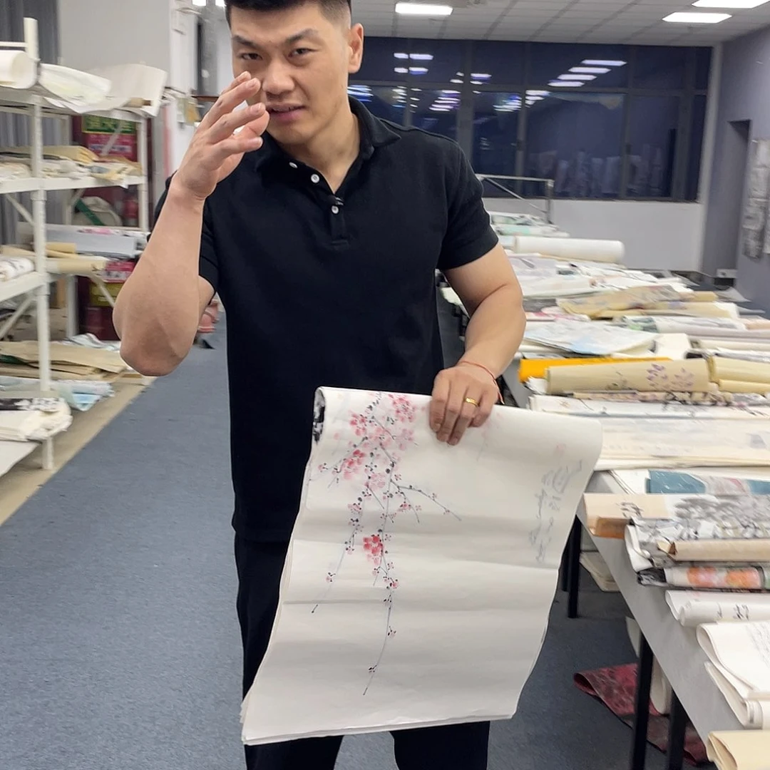 国画纯手工制作的