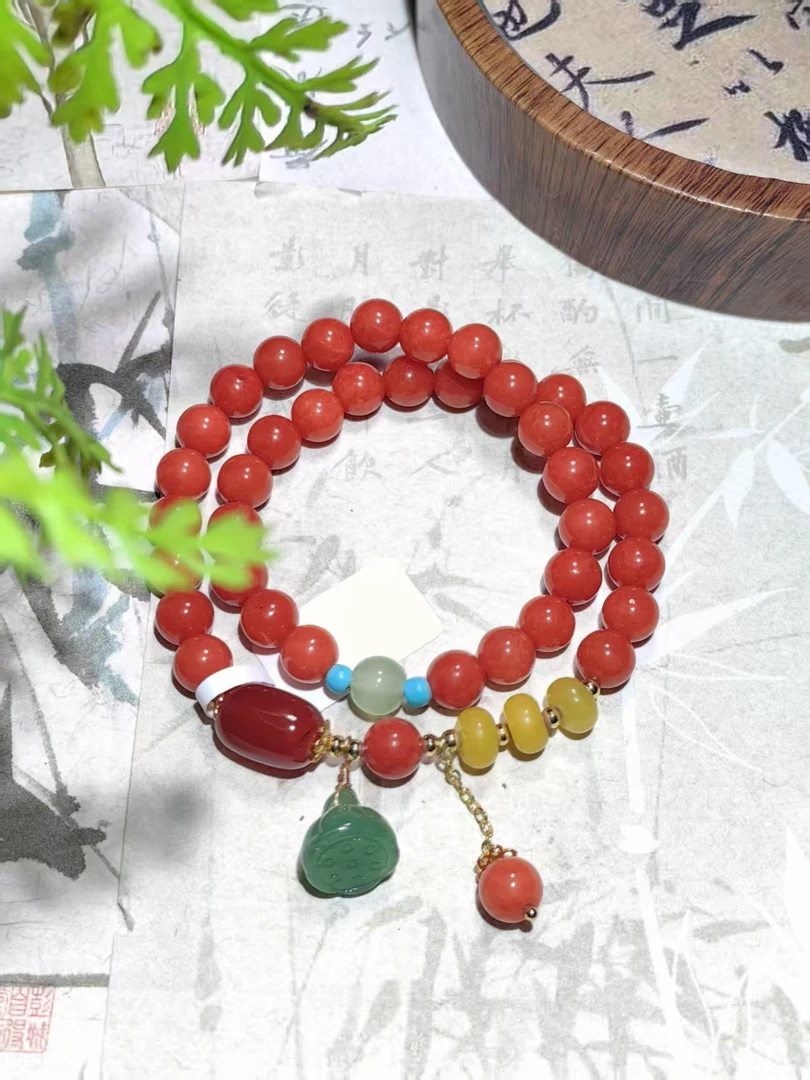 南红玛瑙 莲蓬0.8【有礼盒】1053