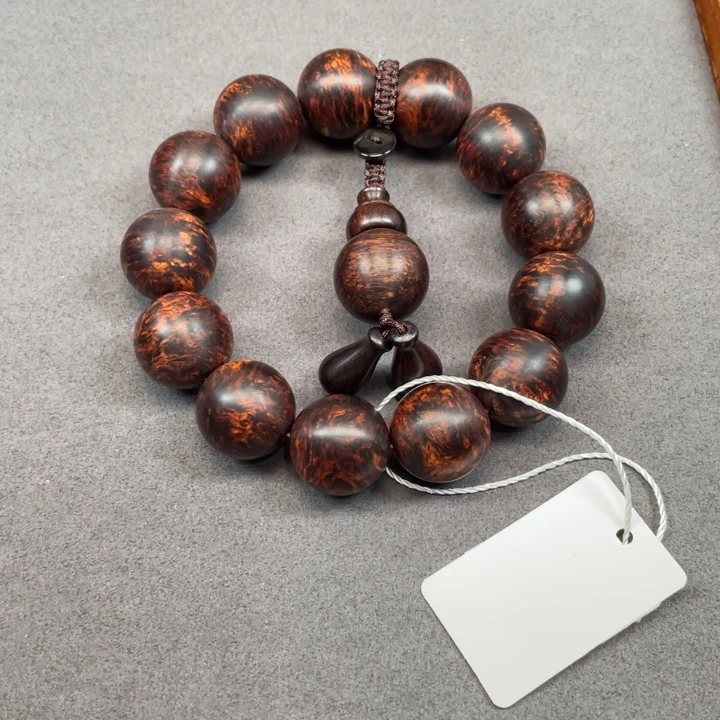 乐***叔手串/手链黄花梨/降香黄檀海南黄花梨爆满瘤疤