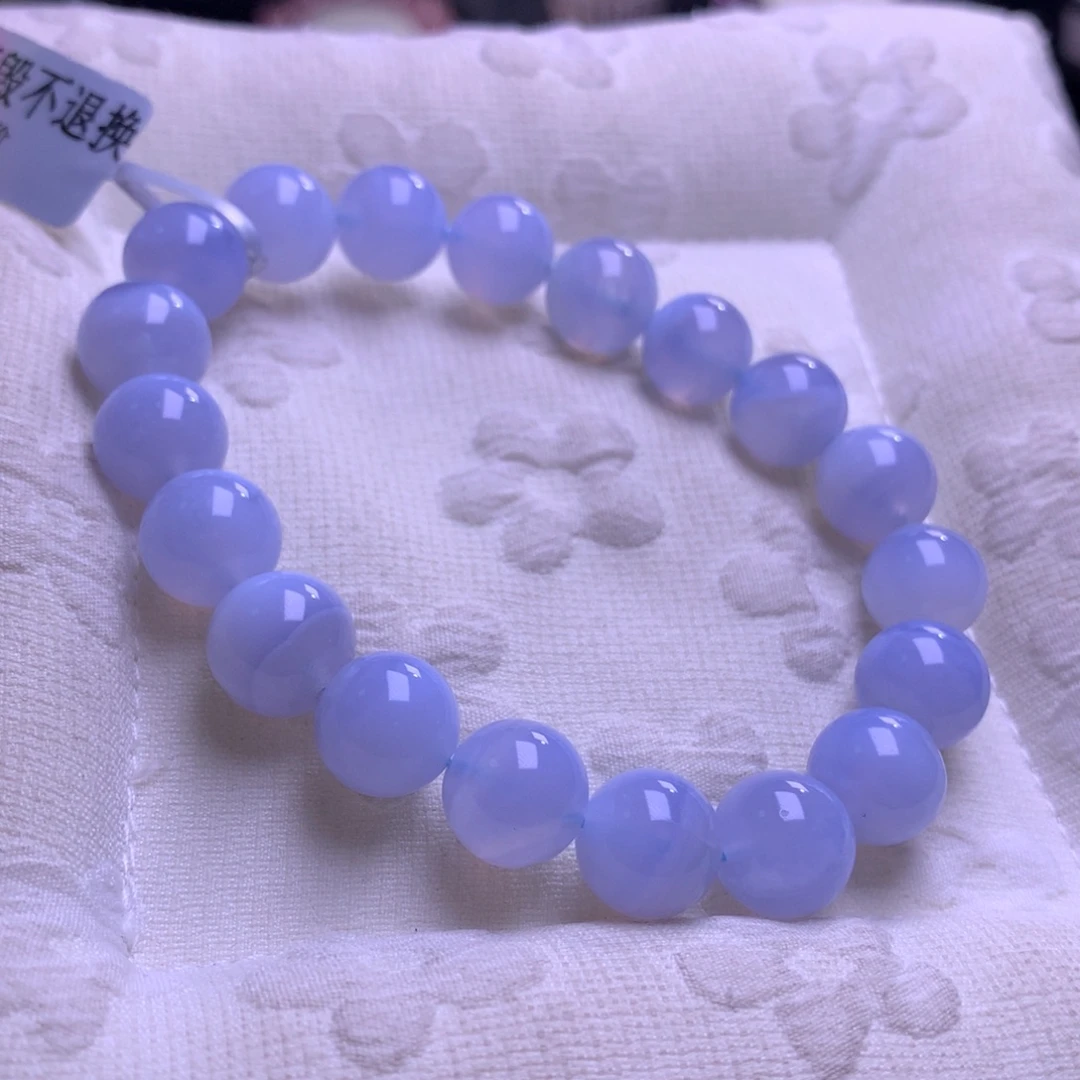 未镶嵌水晶手链蓝纹石10+