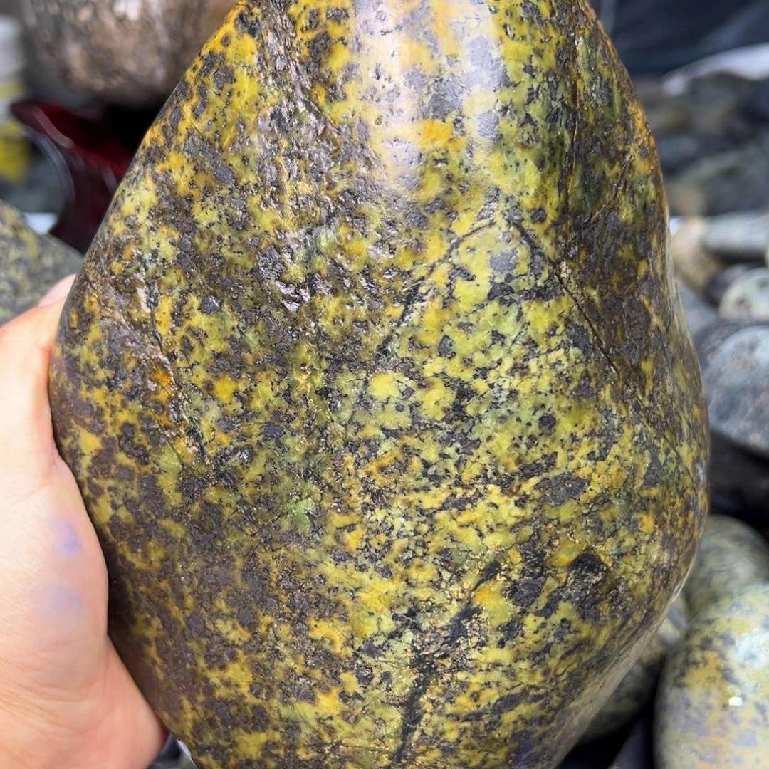 合金蛇纹石玉西藏藏玉药王石大*菜