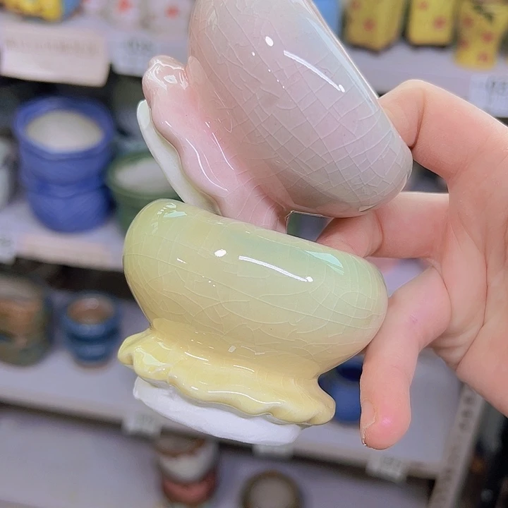 红陶陶瓷花盆当场满12包邮