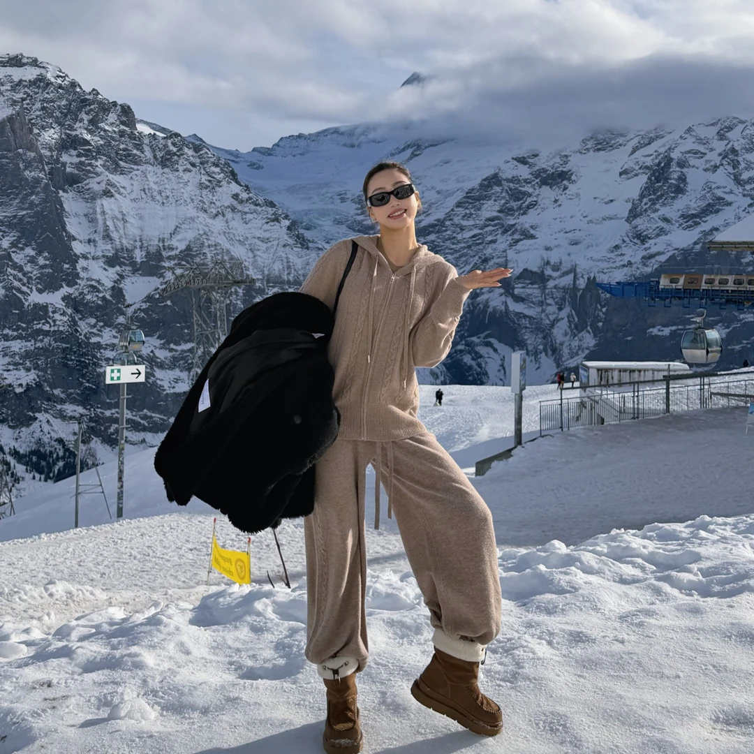 未使用 Madge Margaret 100%山羊绒软糯肌理云朵肤感针织开衫