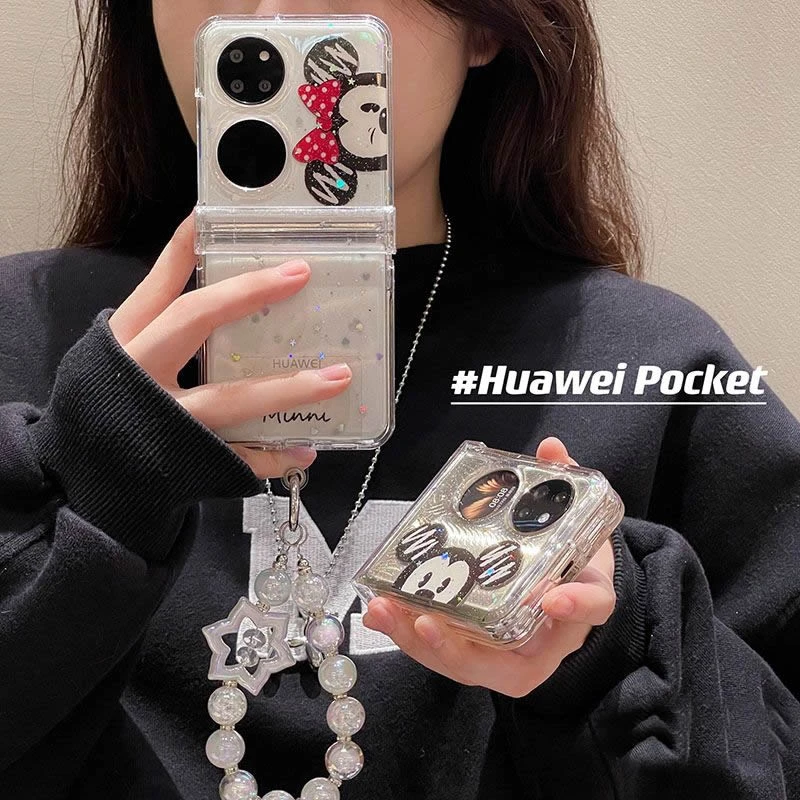 可爱米奇适用华为Pocket2手机壳新款折叠屏网红情侣款P50pockets