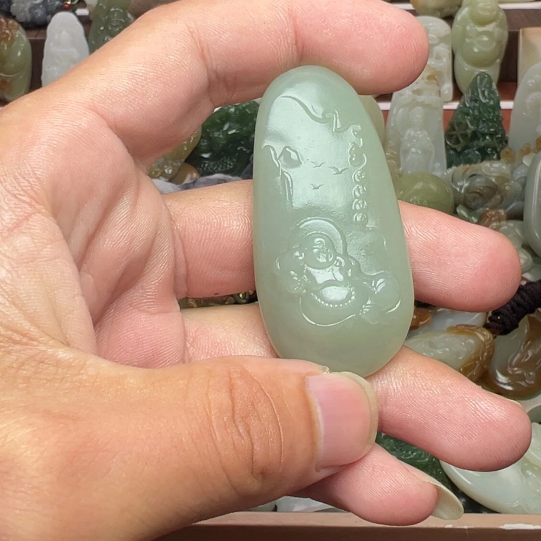 和田玉未镶嵌挂件