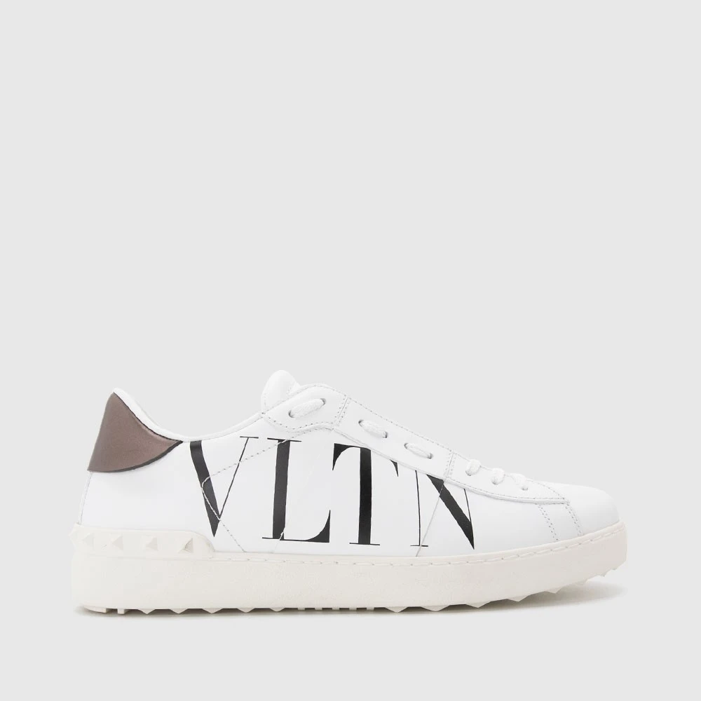 全新未使用VALENTINO华伦天奴牛皮圆头男休闲板鞋SY2S0830PSTA01