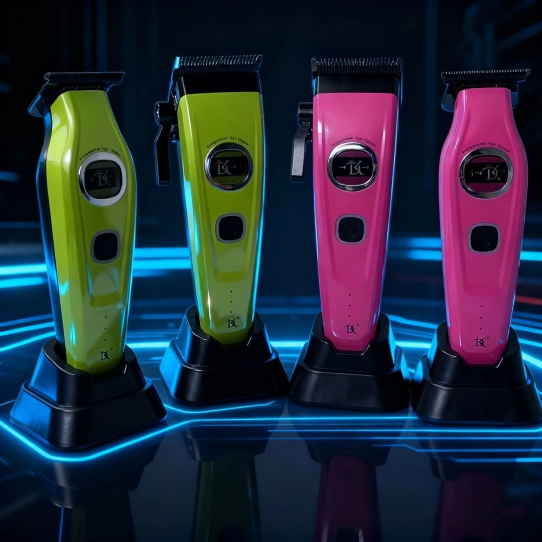 Dk新款全新外转子马达电推剪大动力静音理发器雕刻推发廊用爆款