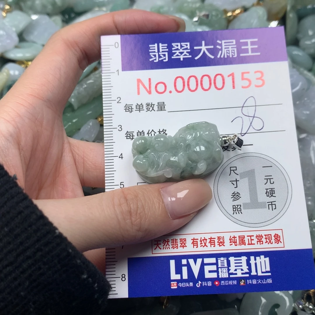 翡翠未镶嵌吊坠(不含链)