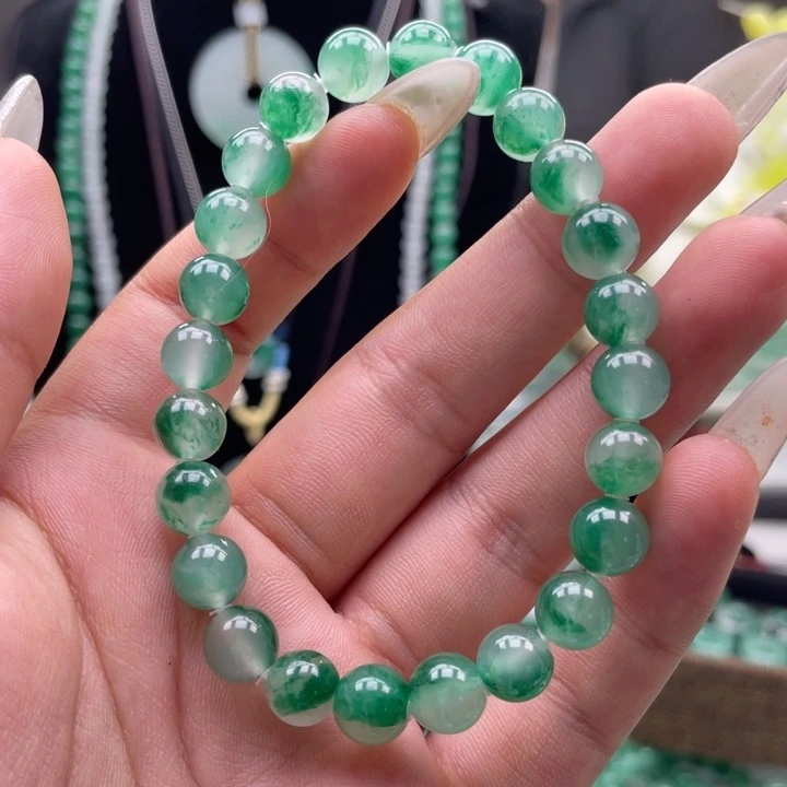 未镶嵌手串石英质玉（非洲翠）