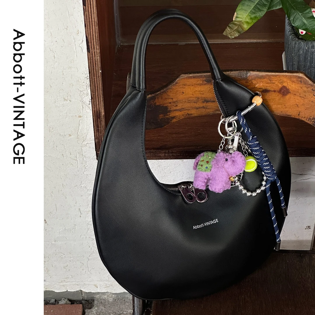 【8折清仓】【HOBO包】牛皮原创腋下女包复古单肩简约手提包百搭