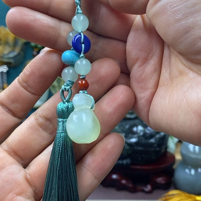 【闪购商品】蛇纹石玉未镶嵌手机链