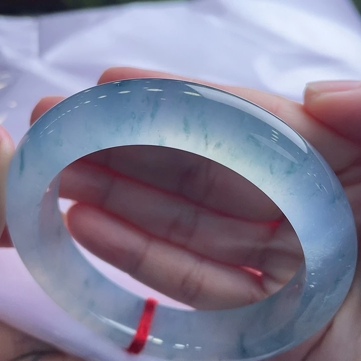 翡翠未镶嵌手镯54.9星辰大海 钢条新货毕业