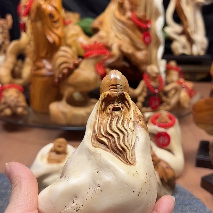 非洲檀香无事牌崖柏摆件