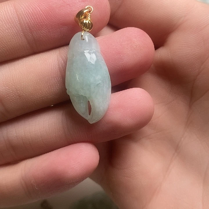 翡翠未镶嵌颈饰天然缅甸a货翡翠