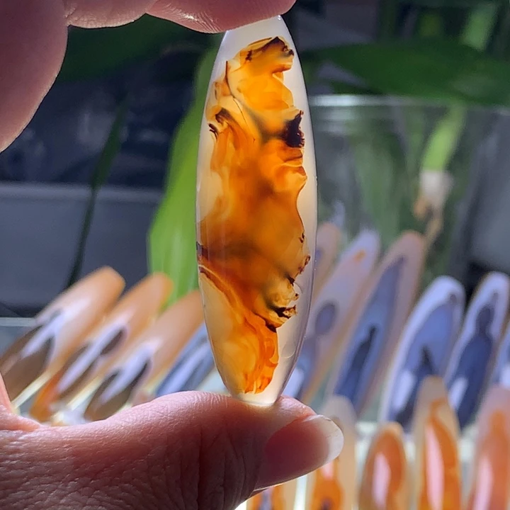 未镶嵌玛瑙/玉髓珠宝半成品11