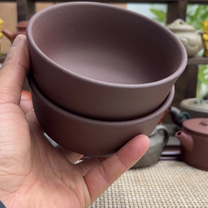 茶壶紫砂宜兴原矿紫砂碗300CC