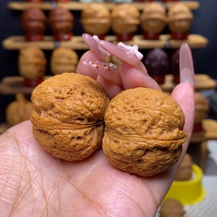 文玩核桃把件蚂蚁纹金蟾35号