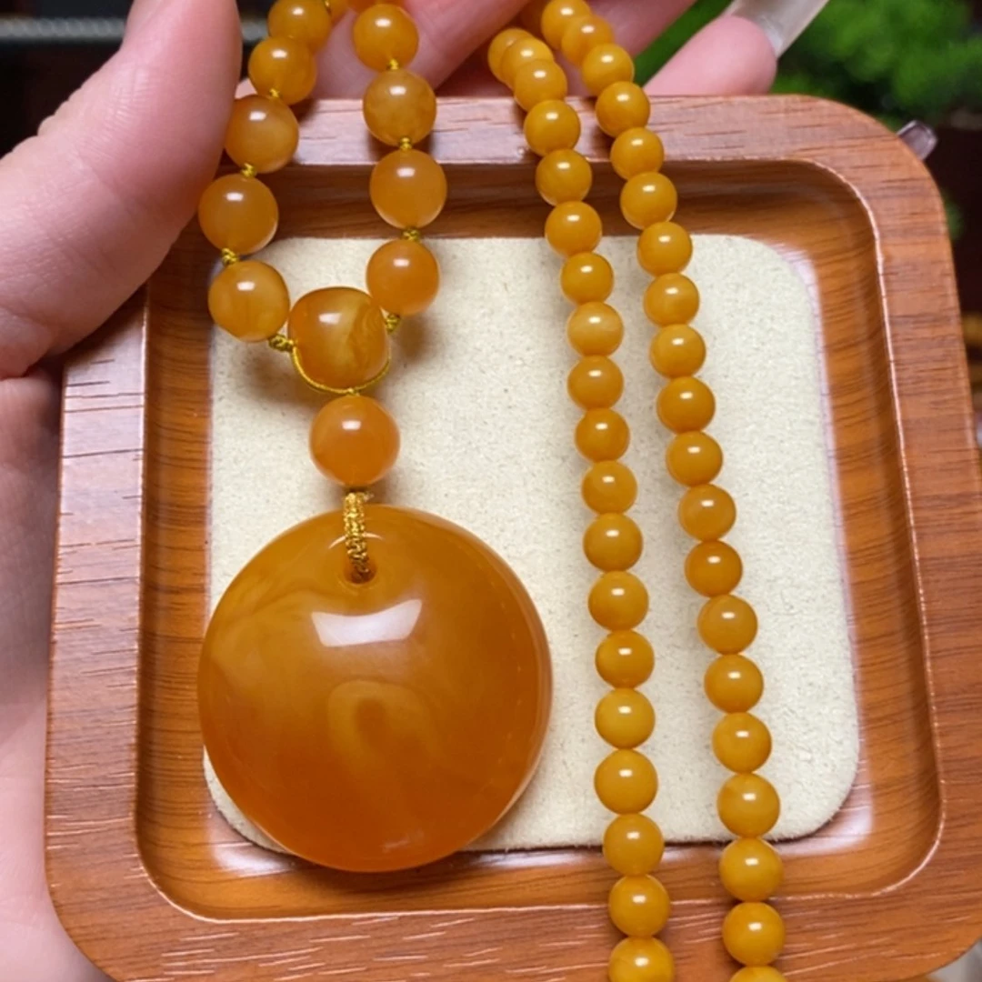 【闪购商品】蜜蜡颈饰未镶嵌项链