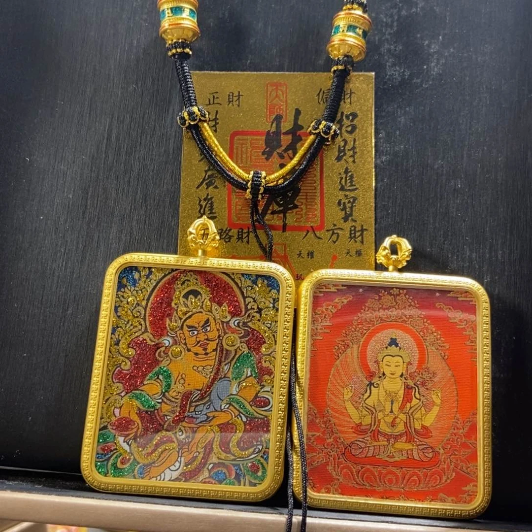 仧***）吊坠美丽的唐卡结缘