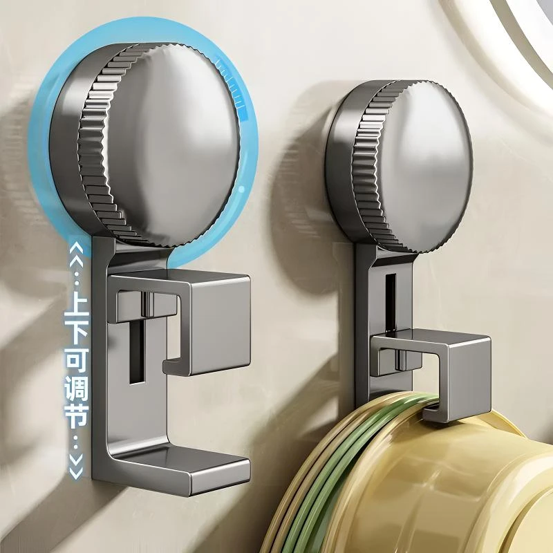 浴室强力吸盘脸盆挂钩卫生间免打孔挂盆浴室挂盆盆子收纳神器