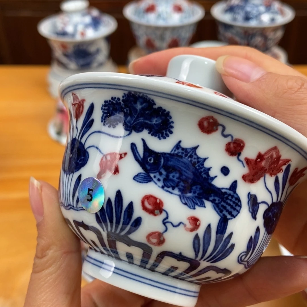 手绘现代茶具非古董