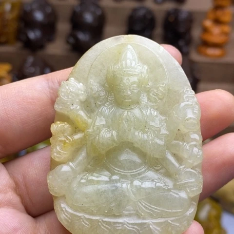 蛇纹石玉未镶嵌颈饰84