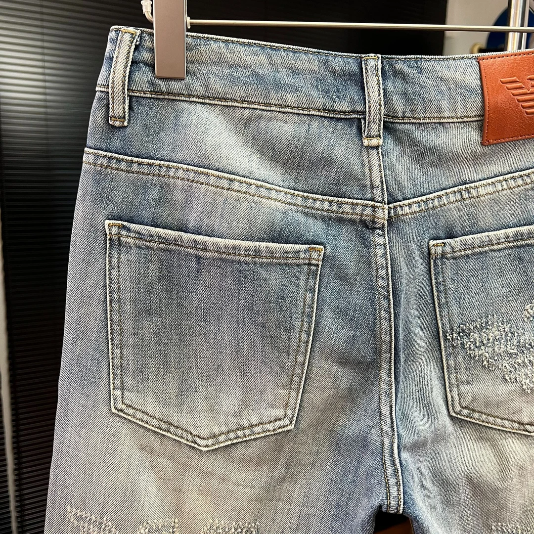 短裤-2025-春夏新款时尚牛仔五分短裤-6523