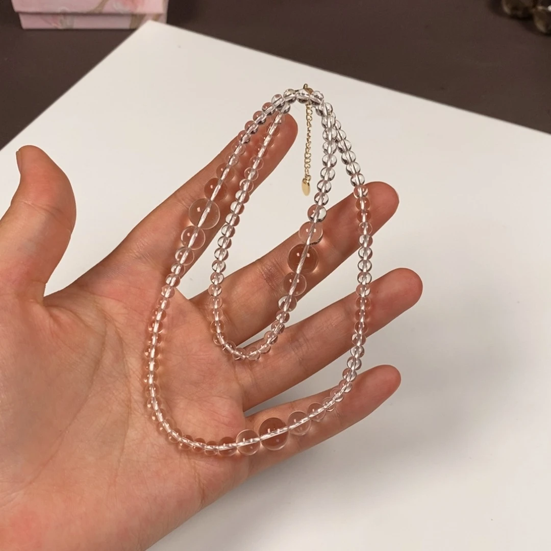 项链白水全净体泡泡珠 小米珠