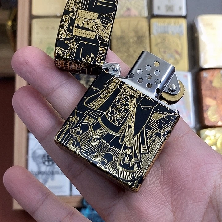 战壕二代鎏金煤油火机