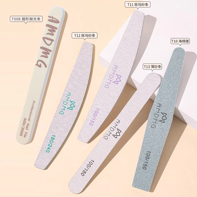 薄指甲锉全套抛光修型海绵挫搓条打磨砂条美甲店专用工具套装卸甲