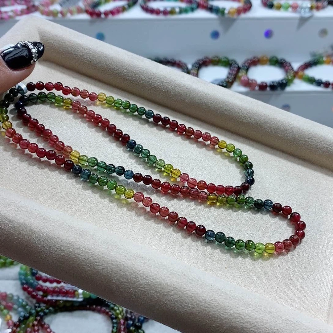 碧玺手链未镶嵌多样性发一条