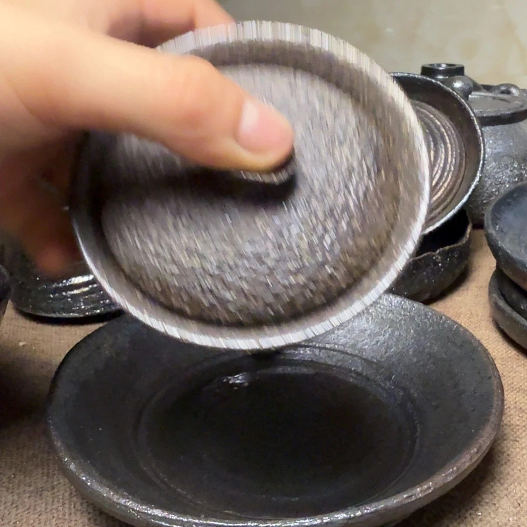 →***猫全手工制作精品盖碗