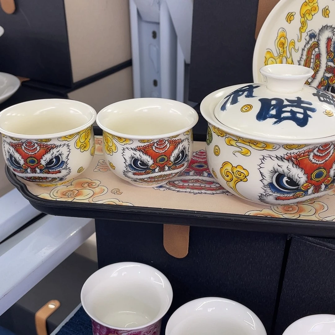 陶景德陶瓷盖碗茶具