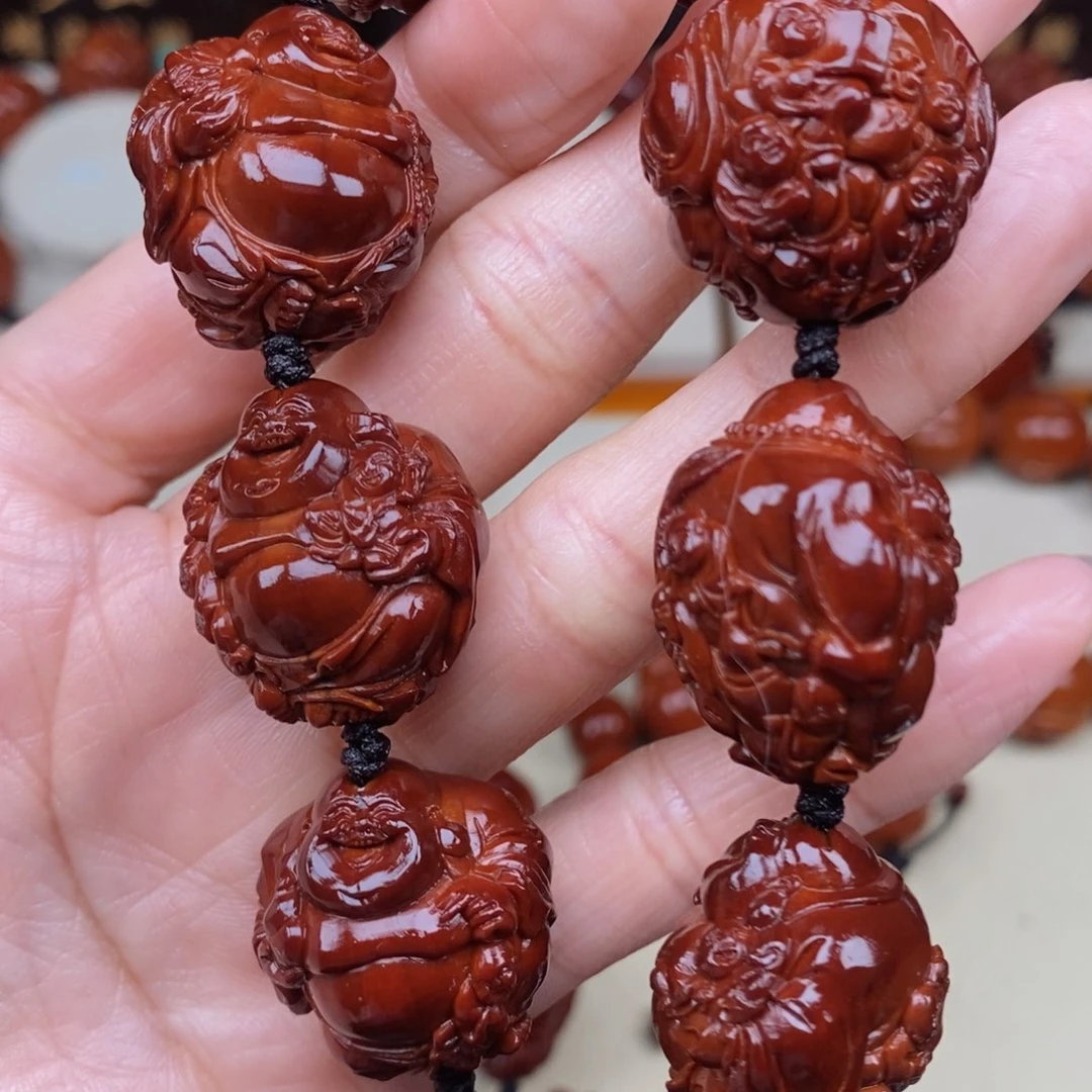 橄榄核吊坠冲*五子弥勒