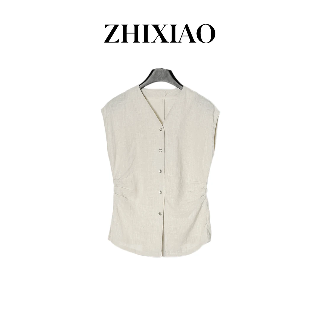 【ZHIXIAO】夏季新款：老钱风马甲011-4