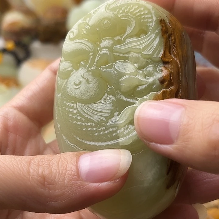 石材古青石不退换鱼