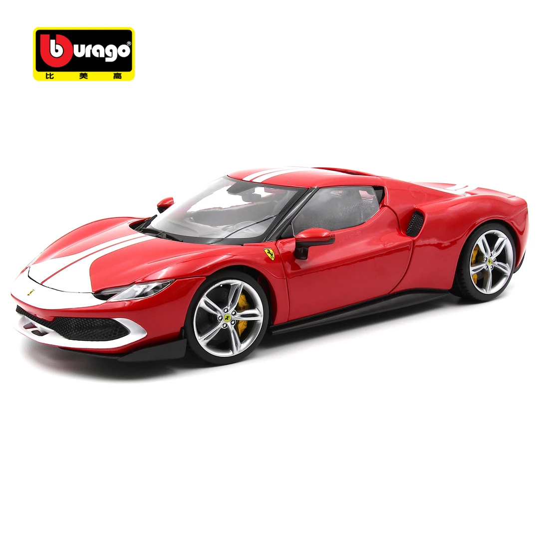 burago/比美高1:18 法拉利 296GTB 仿真合金车模 精致摆件礼物