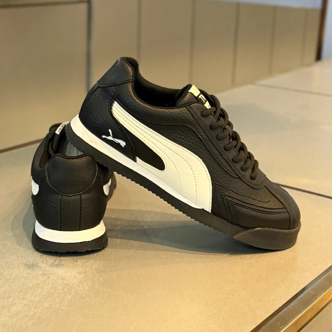 黑色阿甘鞋男2025秋季款时尚潮流百搭皮面休闲鞋低帮系带软底男鞋