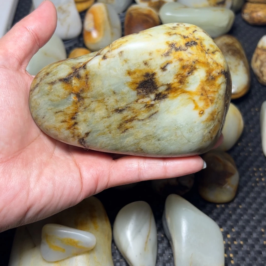 和田玉未镶嵌挂件B17