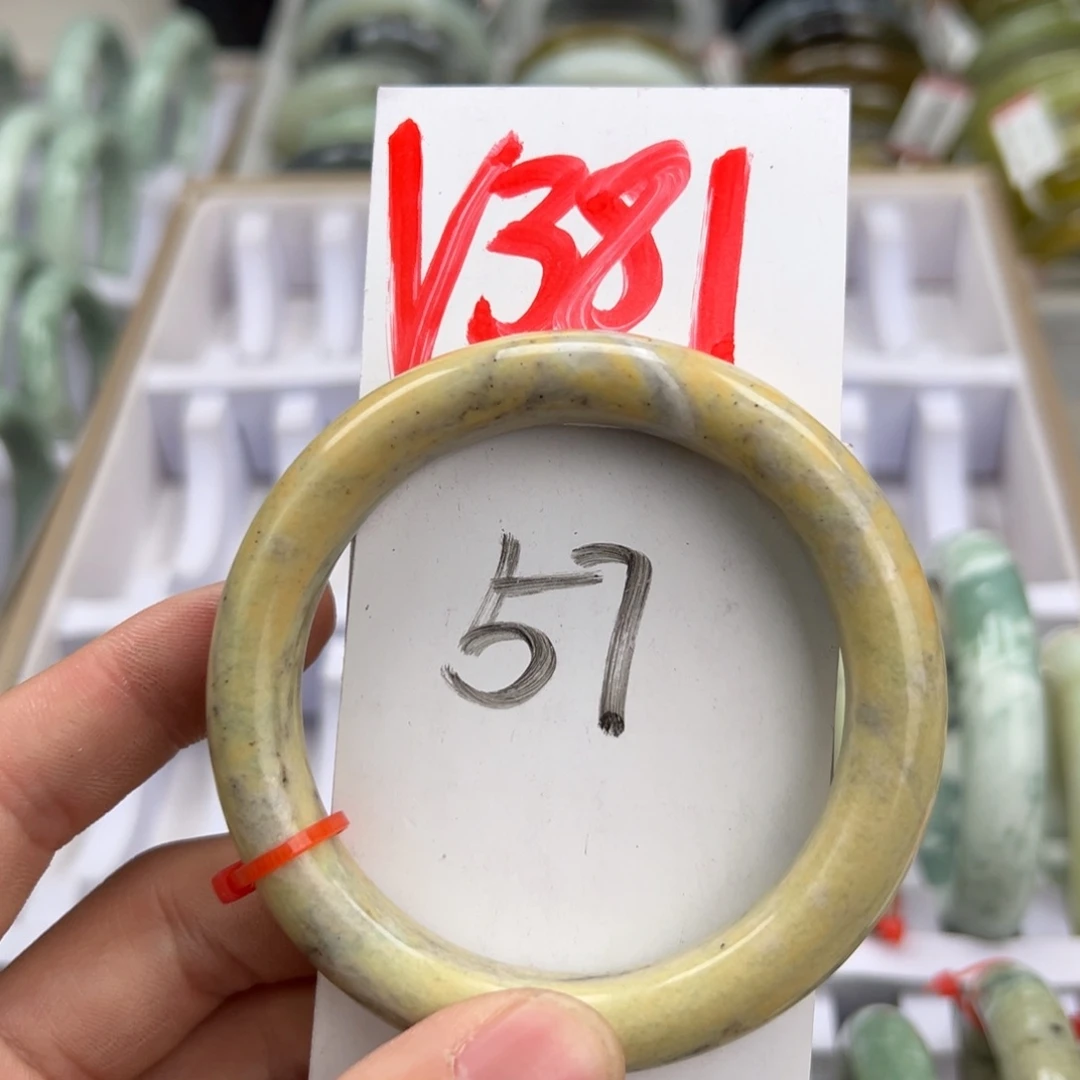 岫玉手镯未镶嵌天然岫玉