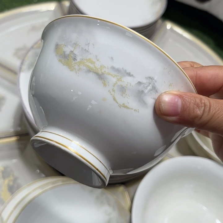 骨瓷海岸五寸碗十个