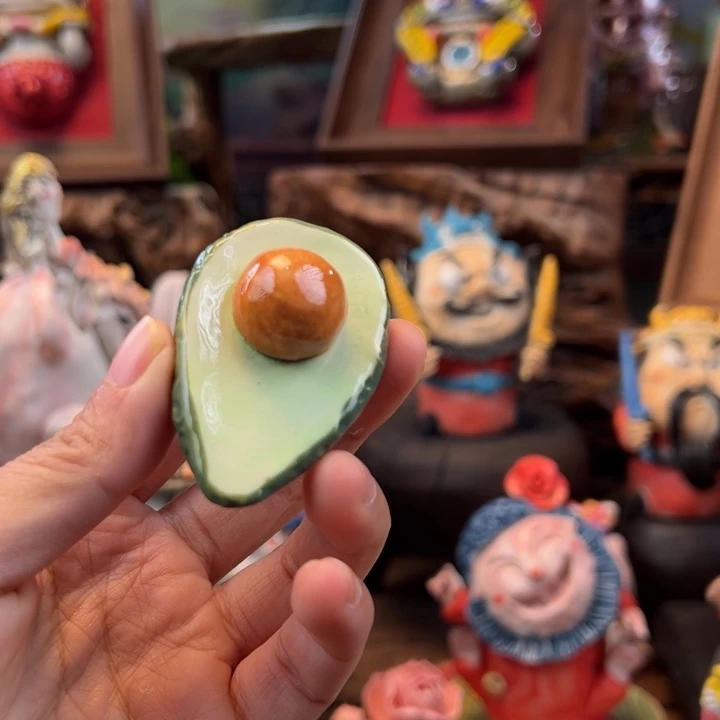 陶摆件小镇青花每日有新品