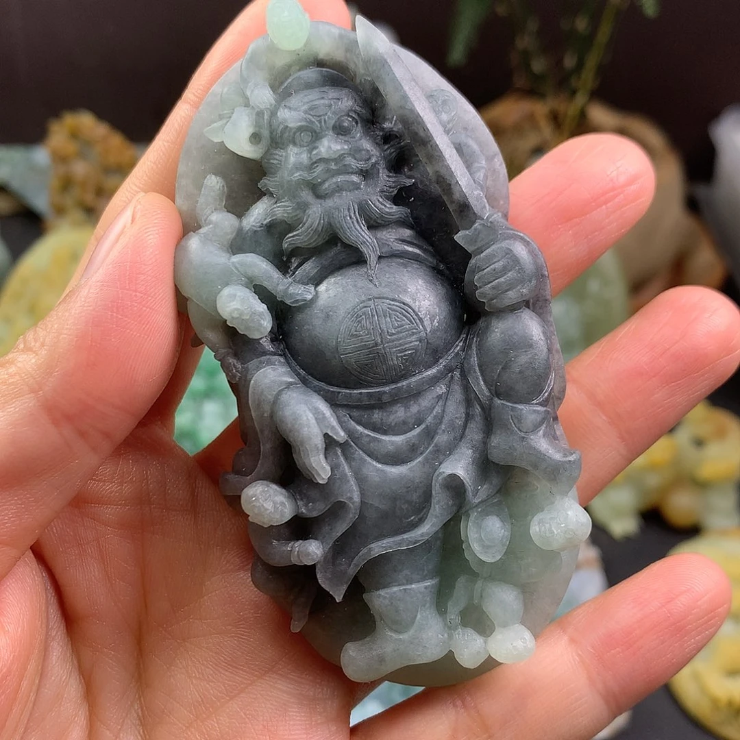 定制翡翠未镶嵌钟馗