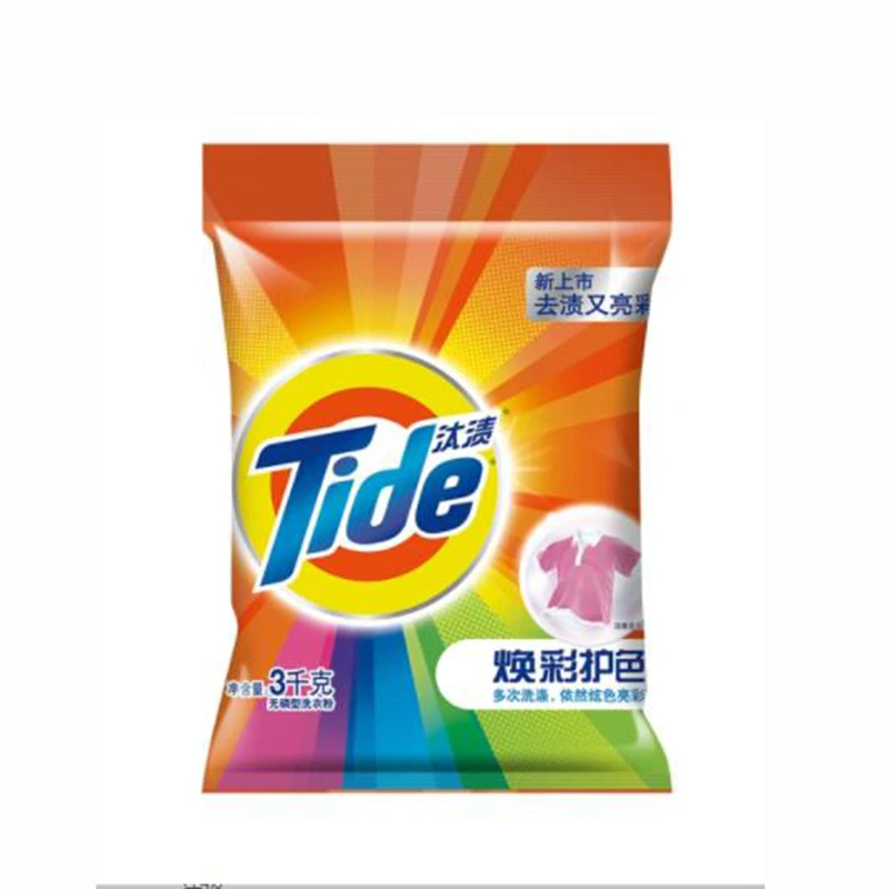 汰渍焕彩护色无磷型洗衣粉 3千克