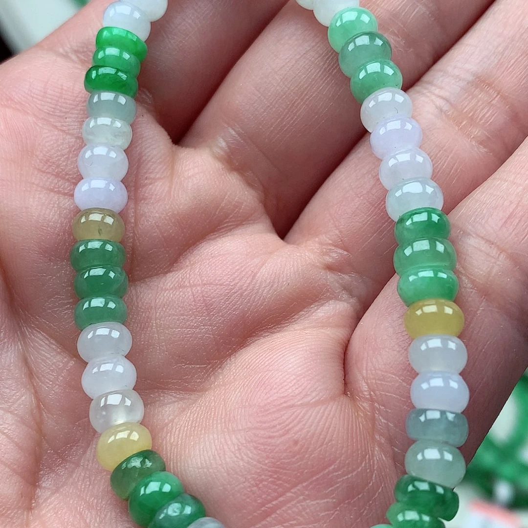 翡翠未镶嵌毛衣链翡翠