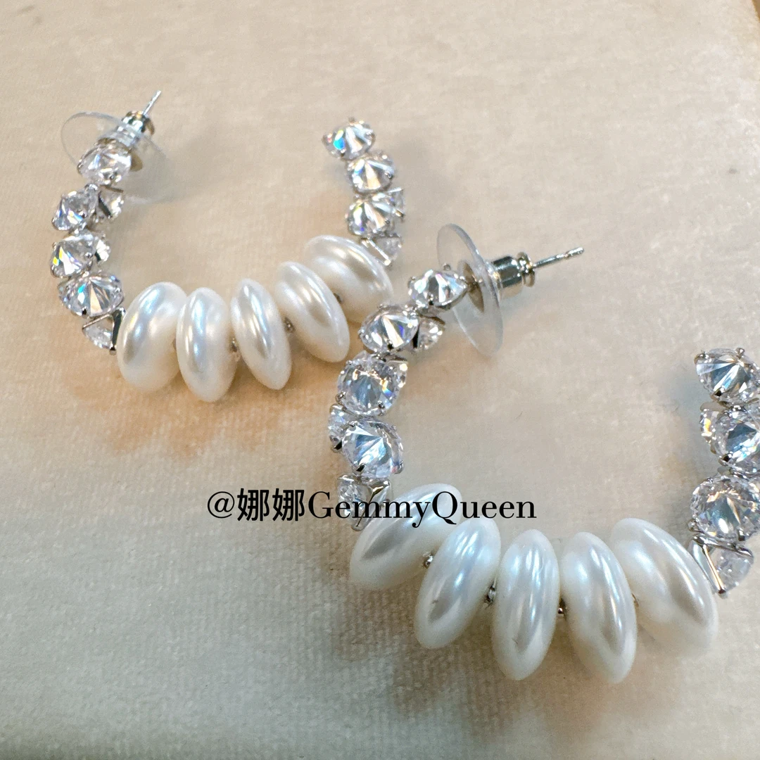 铜合金合成锆石耳饰 娜娜GemmyQueen耳环GQ09152