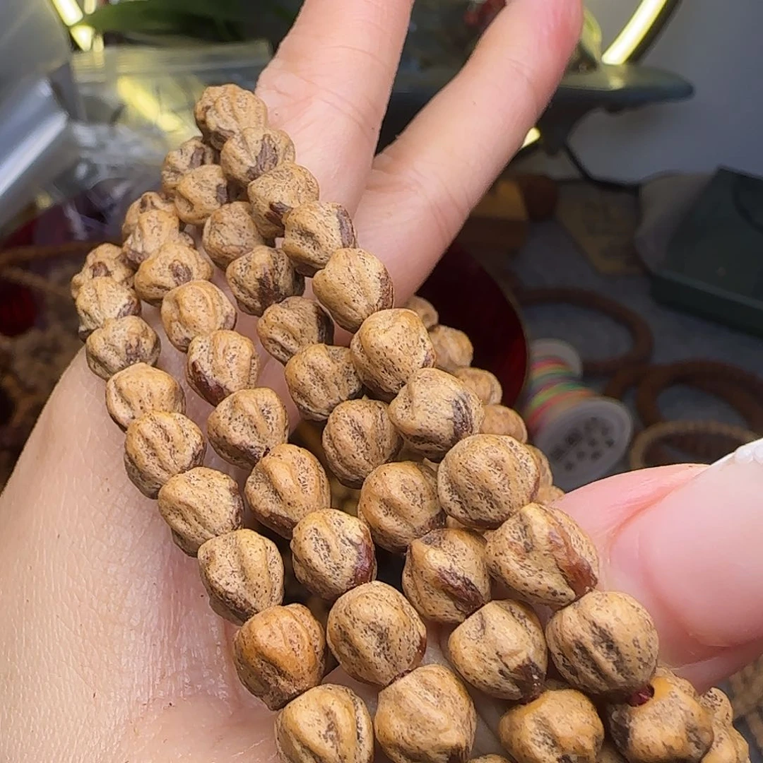 柏香籽/百香籽吊坠微磨原桩红芽