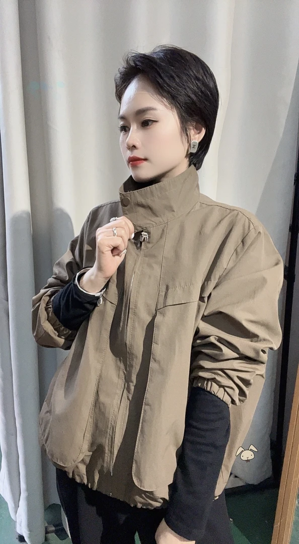 小众特色立领潮流短外套百搭防风韩版